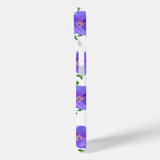 Garden Blue Geranium Flower op elke kleur Case-Mate iPhone Case (Achterkant / Links)