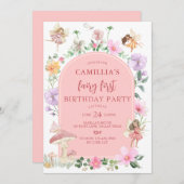 Garden Boho Arch Enchanted Fairy Eerste Verjaardag Kaart (Voorkant / Achterkant)