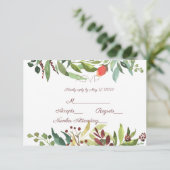 Garden Border RSVP Kaartje (Staand voorkant)