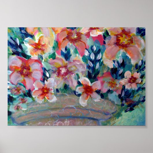 Garden Bouquet schilderen op Canvas Art Poster (Voorkant)