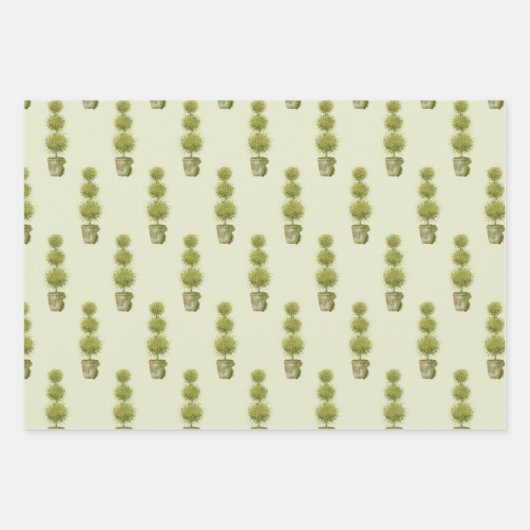 Garden Bouquets en Topiary Inpakpapier Vel (Voorkant)