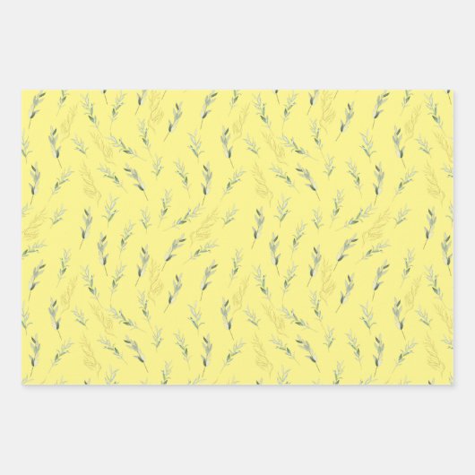 Garden Bouquets en Vogels Inpakpapier Vel (Voorkant 3)