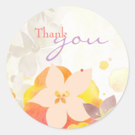 Garden Breeze Wedding Hartelijk dank Ronde Sticker