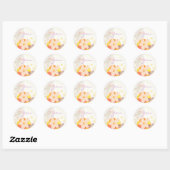Garden Breeze Wedding Hartelijk dank Ronde Sticker (Vel)