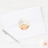 Garden Breeze Wedding Hartelijk dank Ronde Sticker (Envelop)