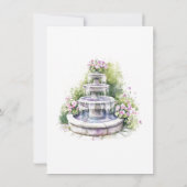 Garden bruiloft bedankt je kaart (Achterkant)