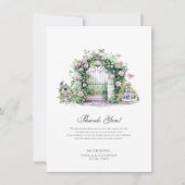 Garden bruiloft bedankt je kaart (Voorkant)