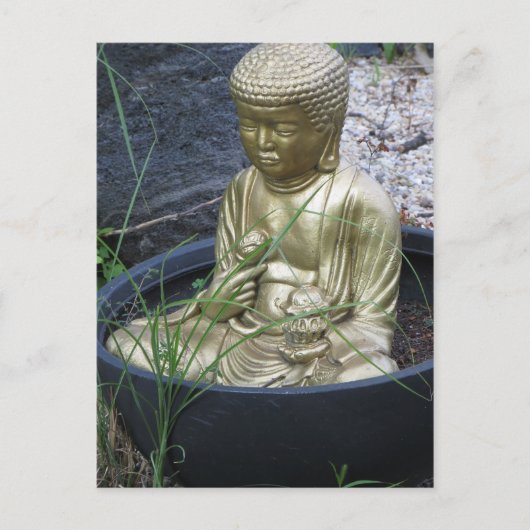Garden Buddha Briefkaart (Voorkant)