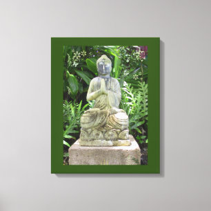 Garden Buddha Canvas Afdruk