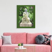 Garden Buddha Canvas Afdruk (Insitu (Woonkamer))