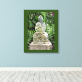 Garden Buddha Canvas Afdruk (Insitu (Houten vloer))