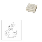 Garden Bunny Rubber Stamp Rubberstempel (Gestempeld)