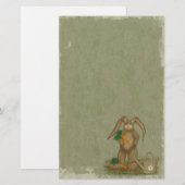Garden Bunny- Stationery-"no lines" Briefpapier (Voorkant / Achterkant)
