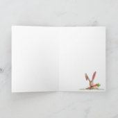 Garden Bunny - Wenskaart Kaart (Binnen)