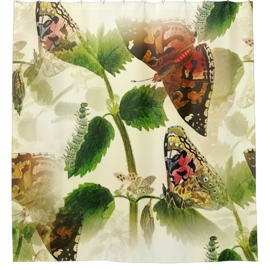 Garden Butterflies Douchegordijn (Voorkant)