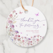Garden Butterfly Bedankt voor het fladderen door Bedankjes Labels (Voorkant)