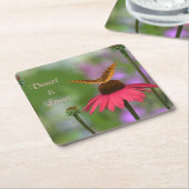 Garden Butterfly Wedding Kartonnen Onderzetters (Schuin)