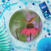 Garden Butterfly Wedding Papieren Bordje (Feest)