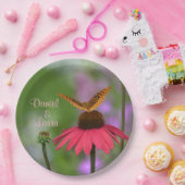 Garden Butterfly Wedding Papieren Bordje (Feest)