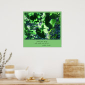 Garden Canvas Haiku Art Print (Keuken)