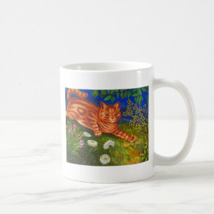 Garden Cat Artwork van Louis Wain Koffiemok