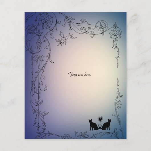 Garden Cat Lovers Wedding Insert (Achterkant)