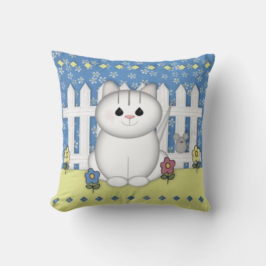 Garden Cat Pillow Kussen (Voorkant)