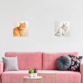  Garden Cat Print Set (Woonkamer)