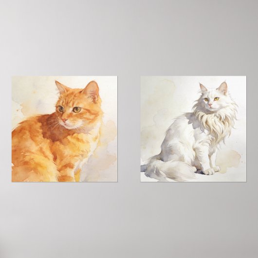 Garden Cat Print Set (Voorkant)