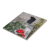 Garden Cat Tegeltje (Zijkant)