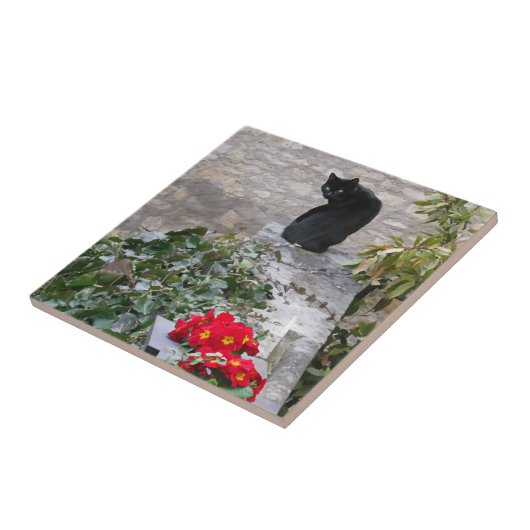 Garden Cat Tegeltje (Zijkant)