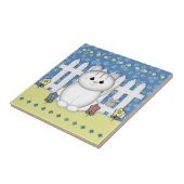 Garden Cat Tile Tegeltje (Zijkant)