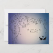 Garden Cats Dank u gepersonaliseerd met enveloppen Bedankkaart (Voorkant)