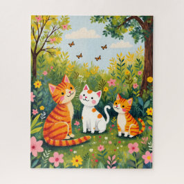 Garden Cats Puzzle Legpuzzel