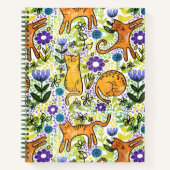 Garden Cats Sketchpad Notitieboek (Voorkant)