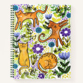 Garden Cats Sketchpad Notitieboek (Voorkant)