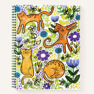 Garden Cats Sketchpad Notitieboek