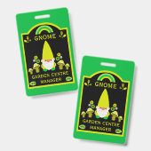 Garden Center Gnome Badge (Voor- en achterkant)