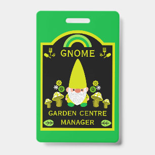 Garden Center Gnome Badge