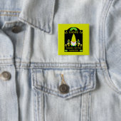 Garden Center Gnome Vierkante Button 5,1 Cm (In situ)
