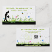 *~* Garden Center Nursery Horticulturist Modern  Visitekaartje (Voorkant / Achterkant)