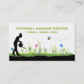 *~* Garden Center Nursery Horticulturist Modern  Visitekaartje (Voorkant)