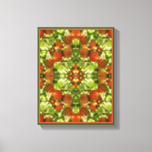 Garden Cherry Tomaten Natuur Abstract Canvas Afdruk