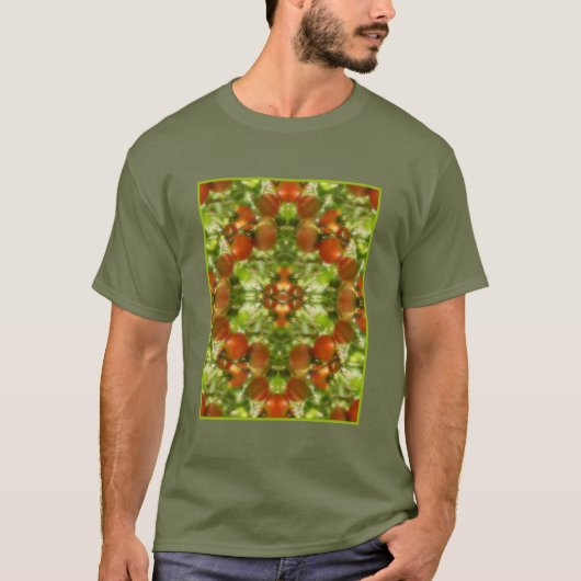 Garden Cherry Tomaten Natuur Abstract T-shirt (Voorkant)