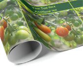 Garden Cherry Tomaten Natuur Gepersonaliseerd Cadeaupapier (Rol Hoek)
