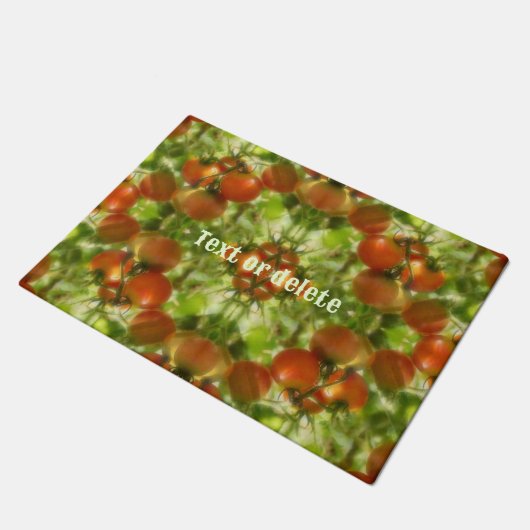 Garden Cherry Tomaten Natuur Gepersonaliseerd Deurmat (Schuin)