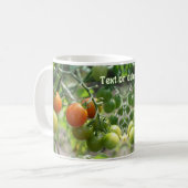 Garden Cherry Tomaten Natuur Gepersonaliseerd Koffiemok (Voorkant links)