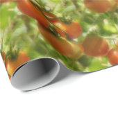 Garden Cherry Tomates Natuur Pattern Cadeaupapier (Rol Hoek)