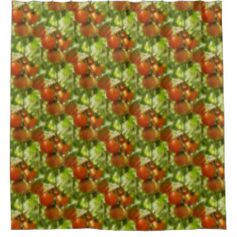 Garden Cherry Tomates Natuur Pattern Douchegordijn