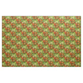 Garden Cherry Tomates Natuur Pattern Stof (Fat Quarter)